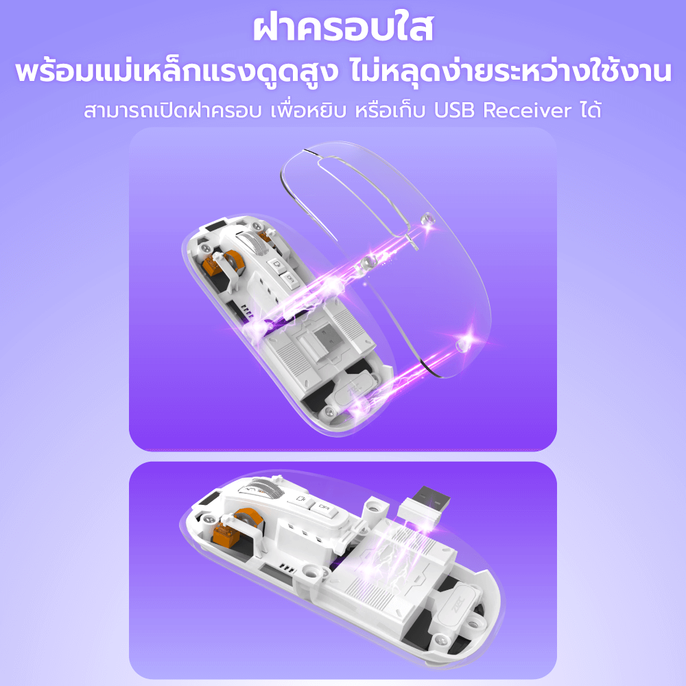 เมาส์ไร้สาย ZTEC ZMO1316 สีดำ LOPTICAL ปรับ DPI ได้ 800-1600_4